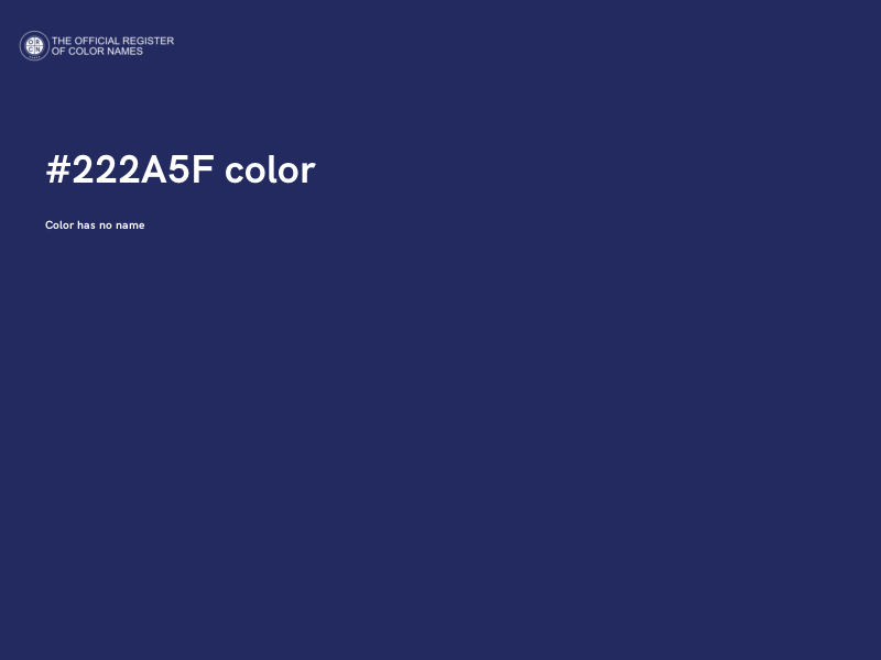 #222A5F color image