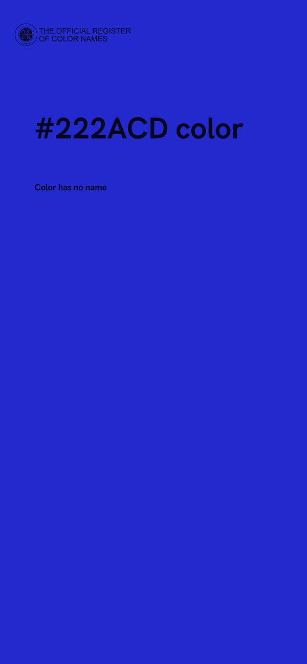 #222ACD color image