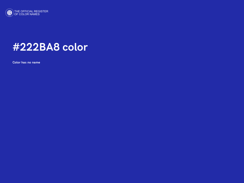 #222BA8 color image