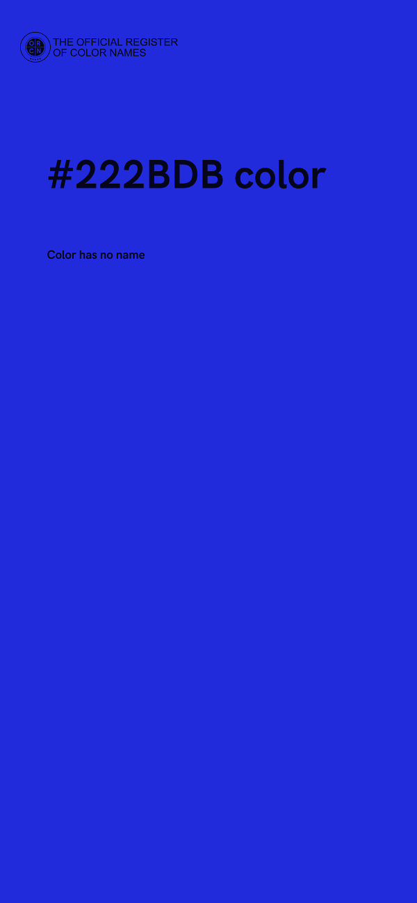 #222BDB color image