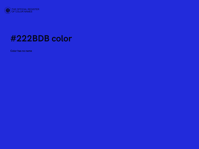 #222BDB color image
