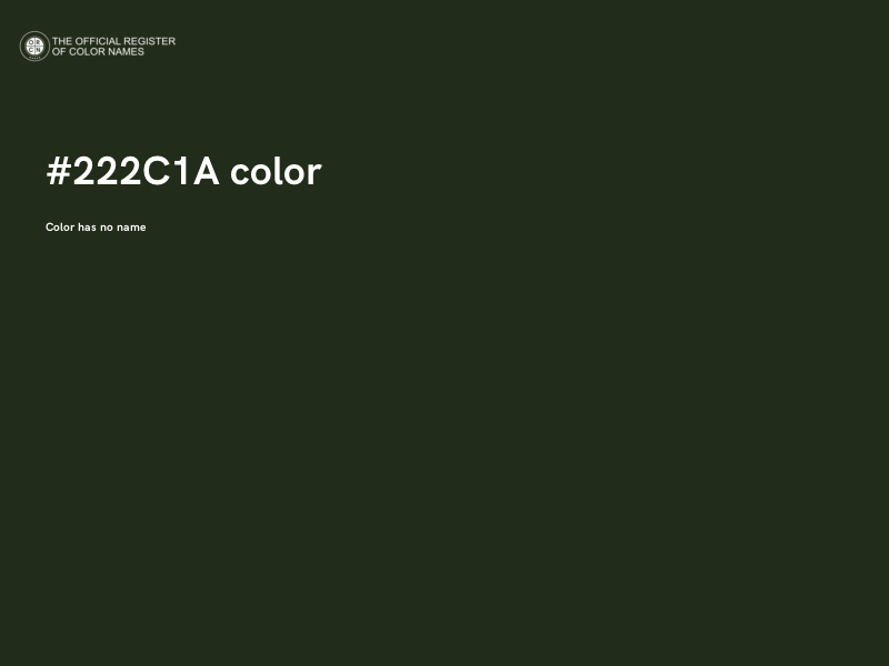 #222C1A color image
