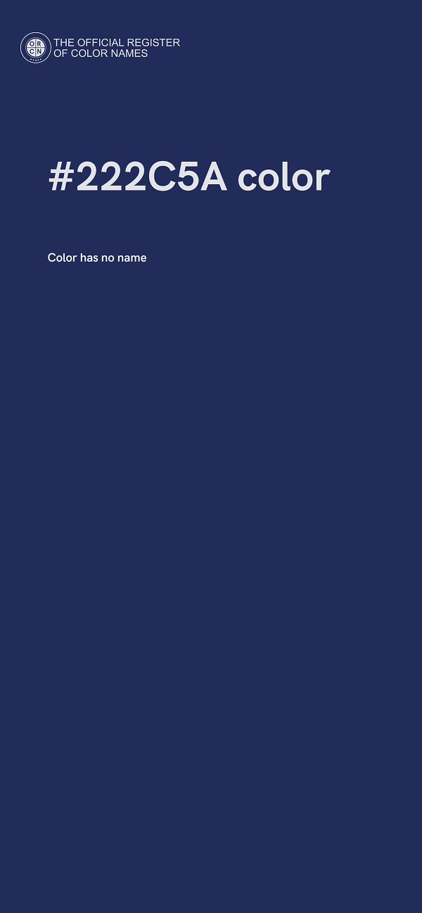 #222C5A color image