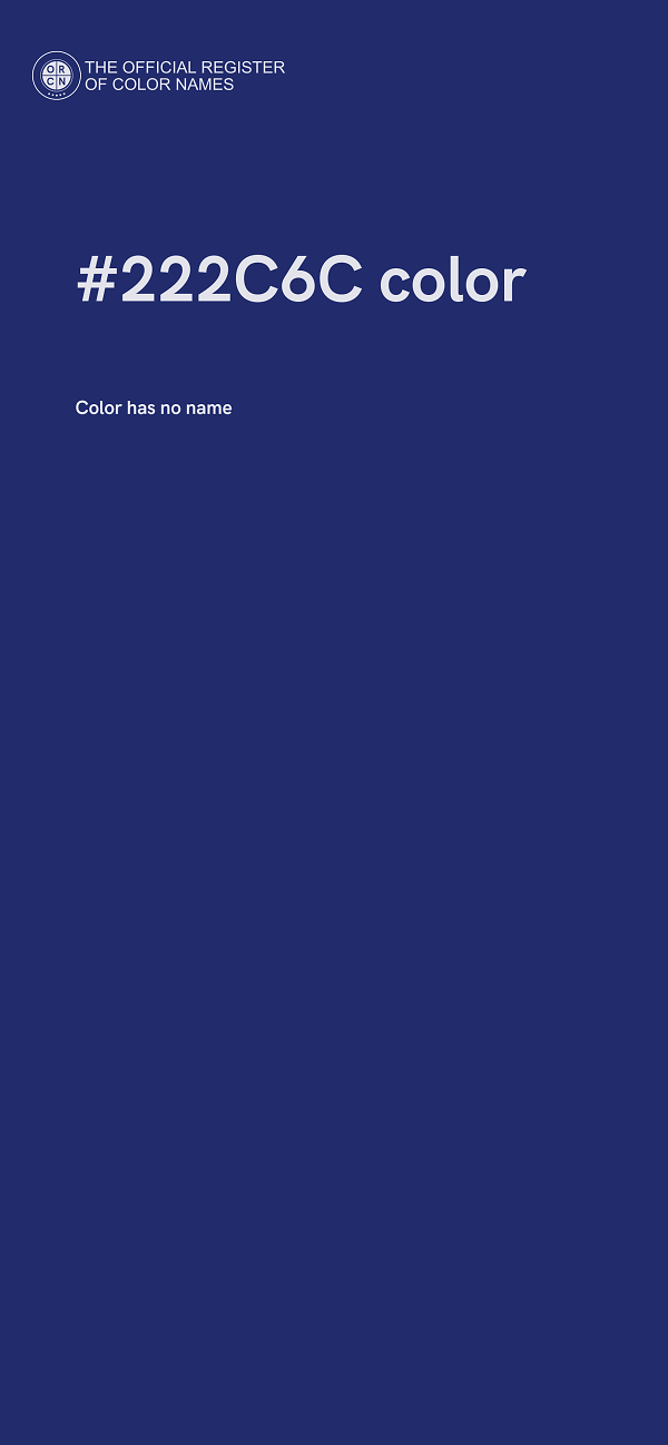 #222C6C color image