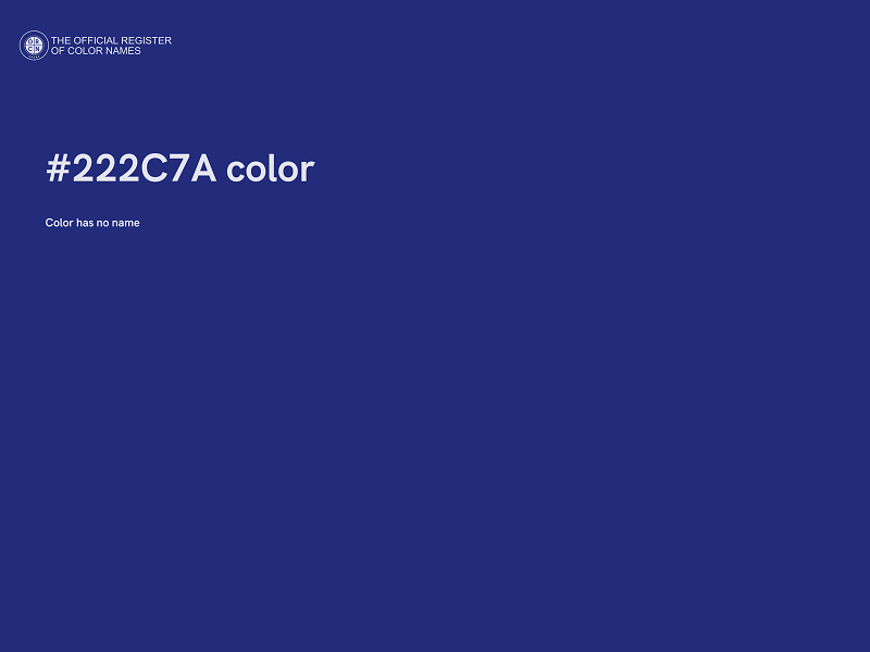 #222C7A color image