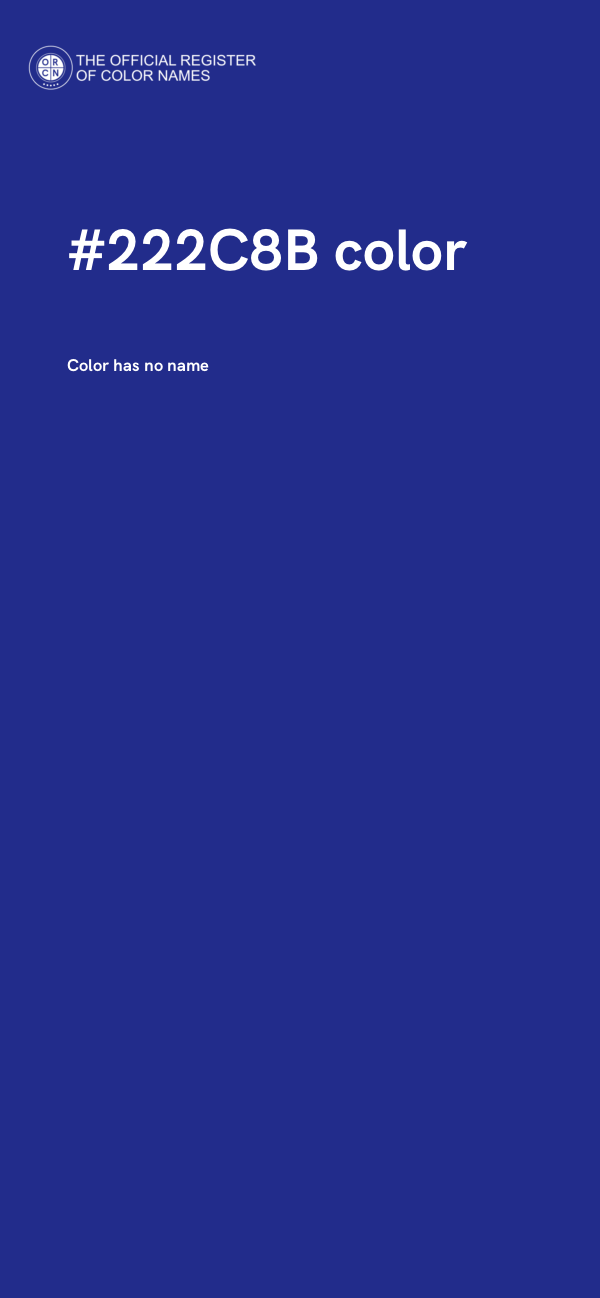 #222C8B color image