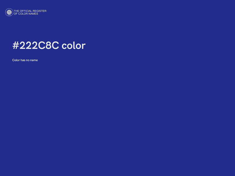 #222C8C color image