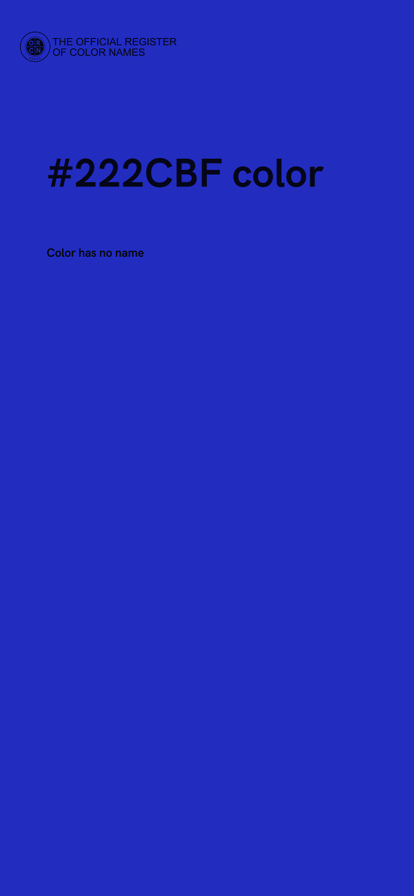 #222CBF color image