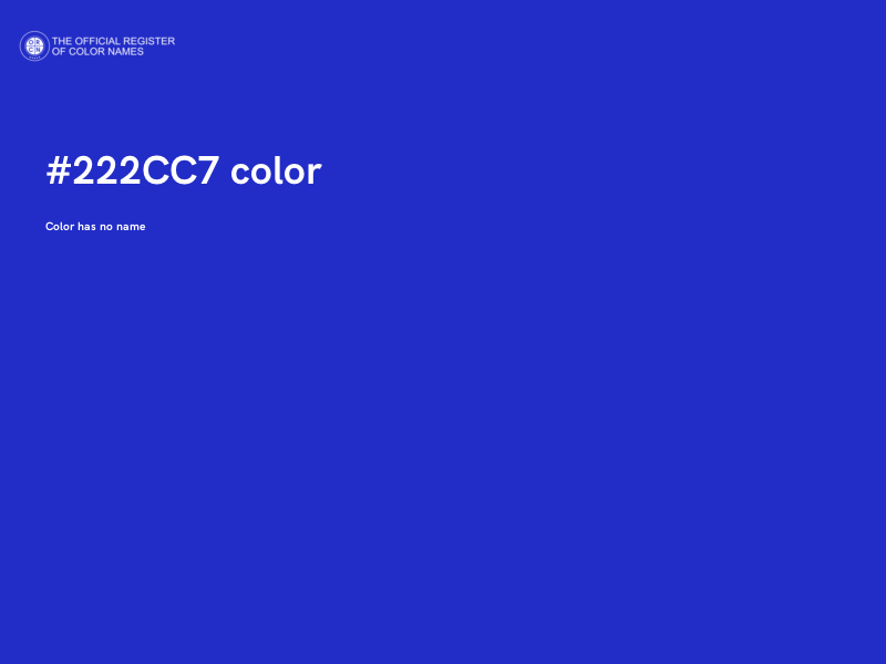 #222CC7 color image