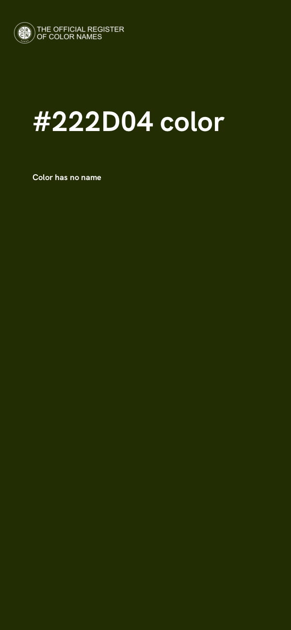 #222D04 color image