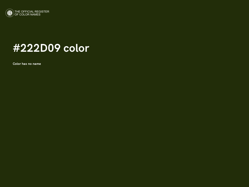 #222D09 color image