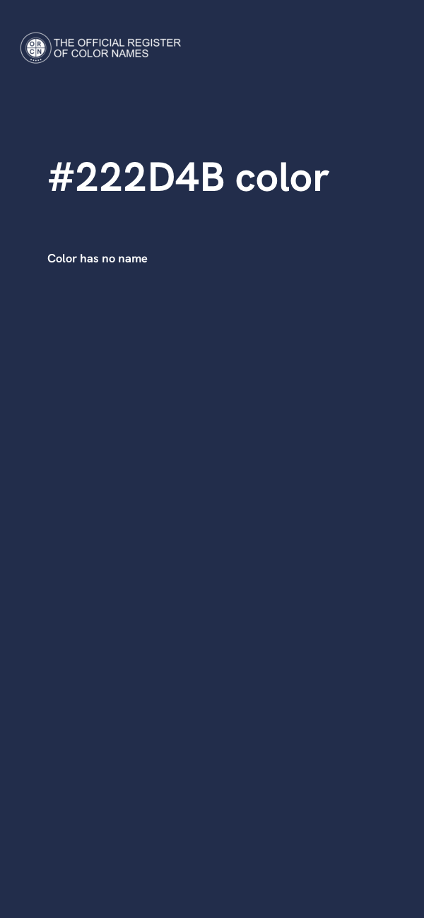 #222D4B color image