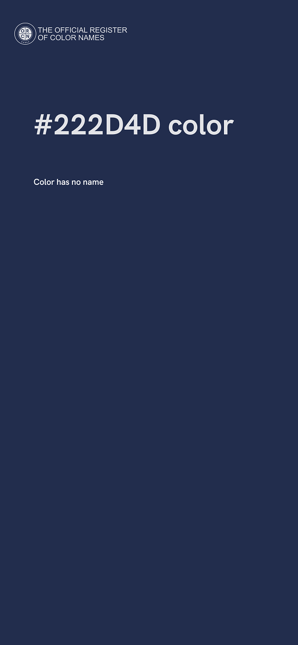 #222D4D color image