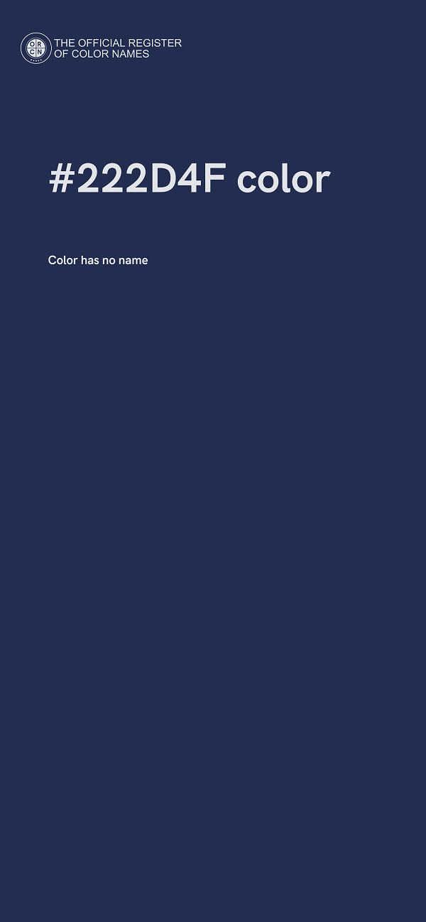 #222D4F color image
