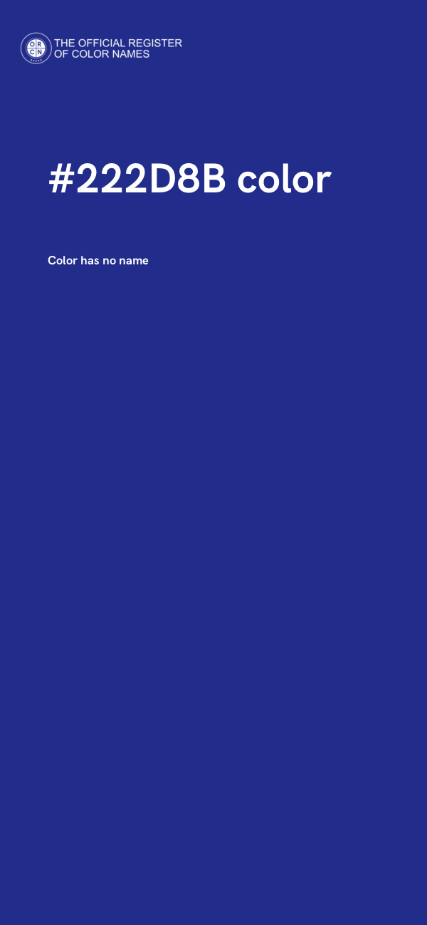 #222D8B color image