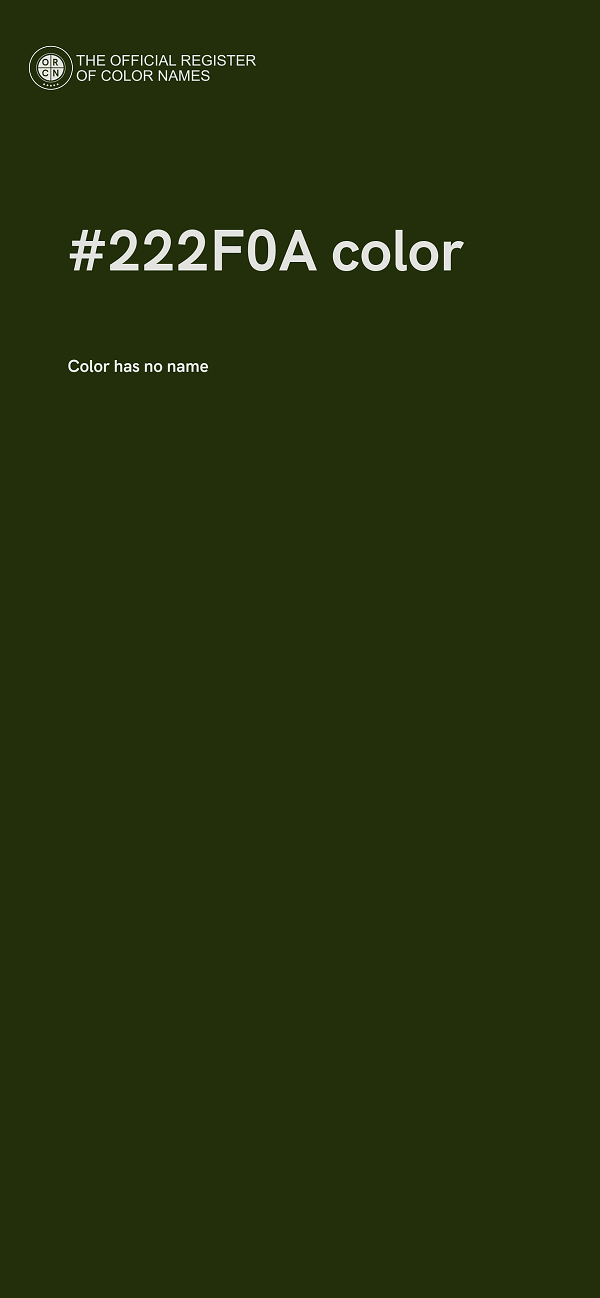 #222F0A color image