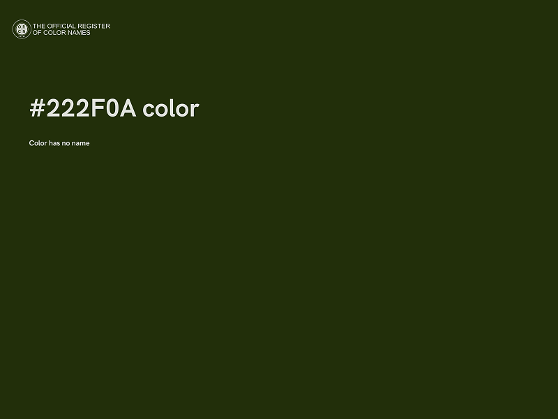 #222F0A color image