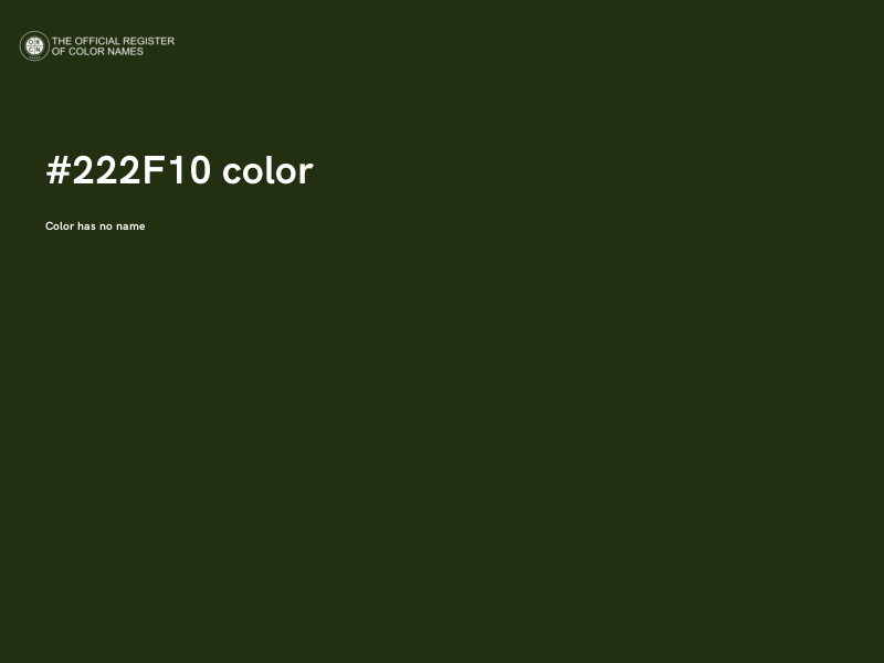 #222F10 color image