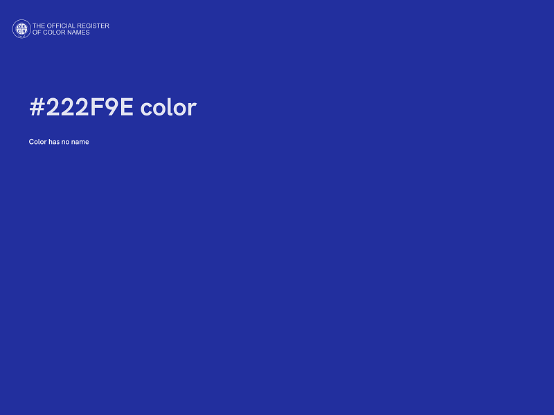 #222F9E color image