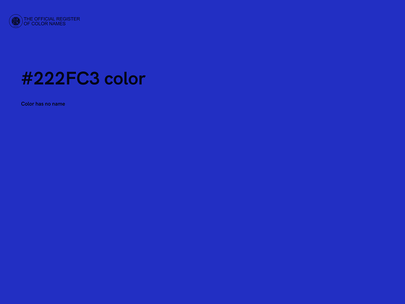 #222FC3 color image
