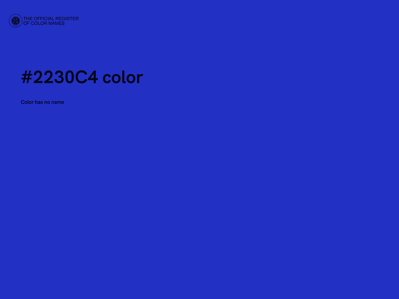 #2230C4 color image