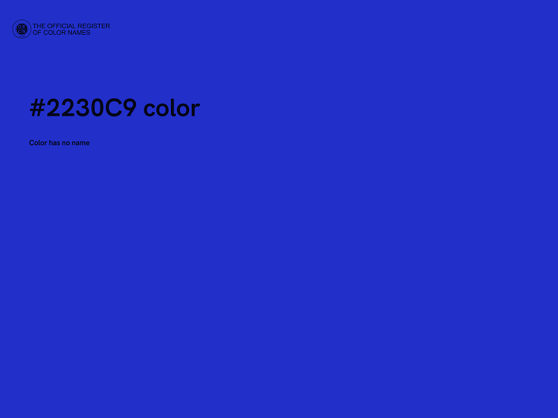 #2230C9 color image