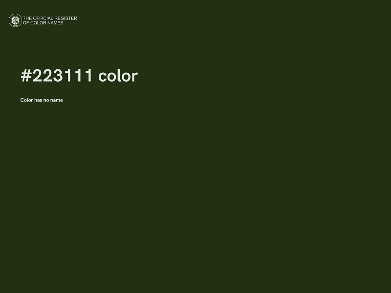 #223111 color image