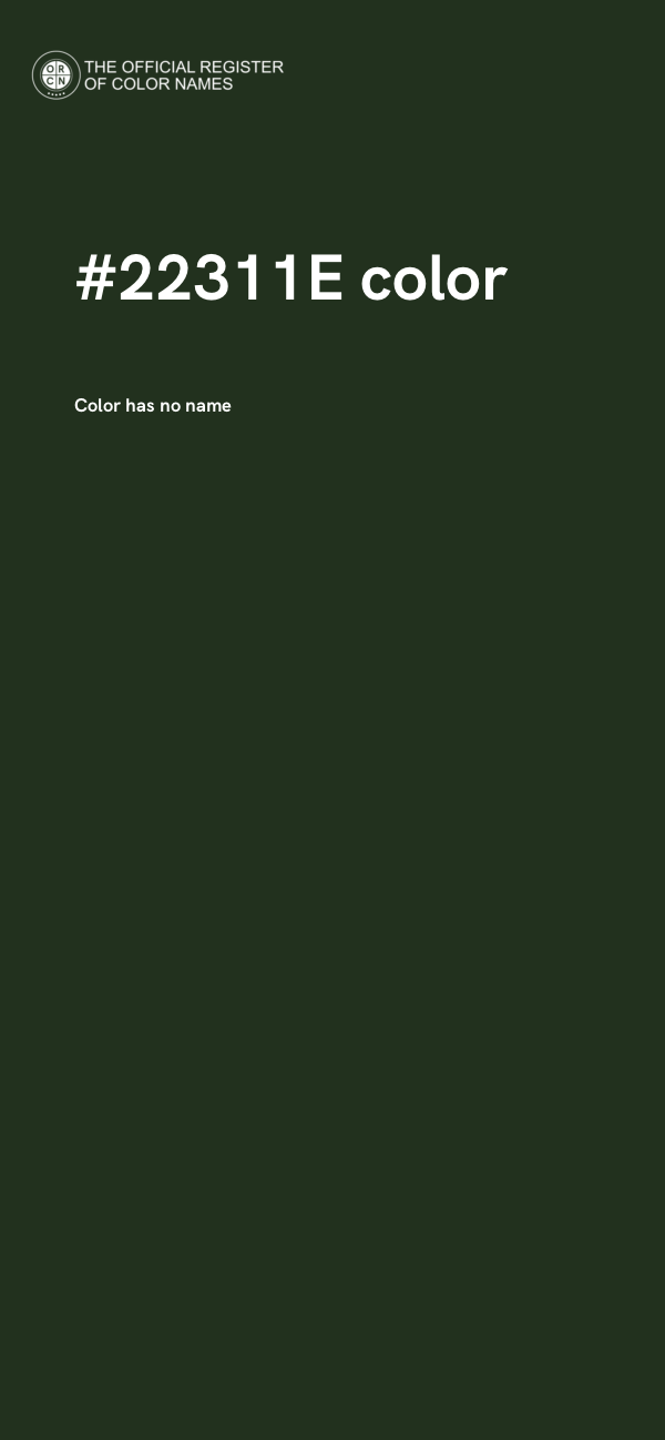 #22311E color image