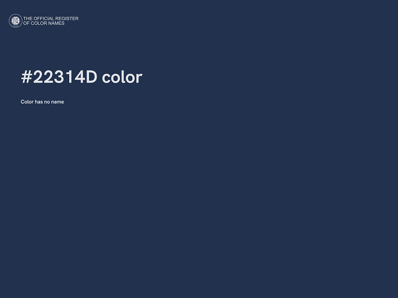 #22314D color image