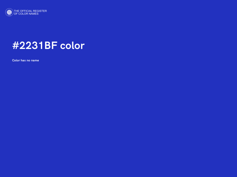 #2231BF color image