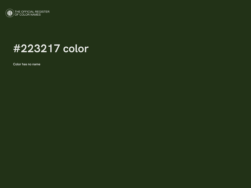 #223217 color image