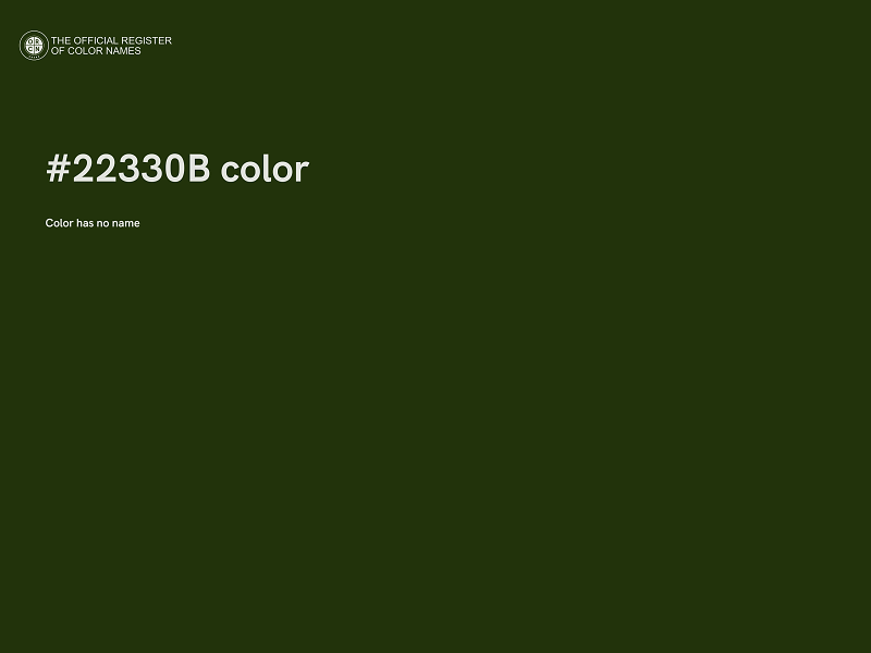 #22330B color image