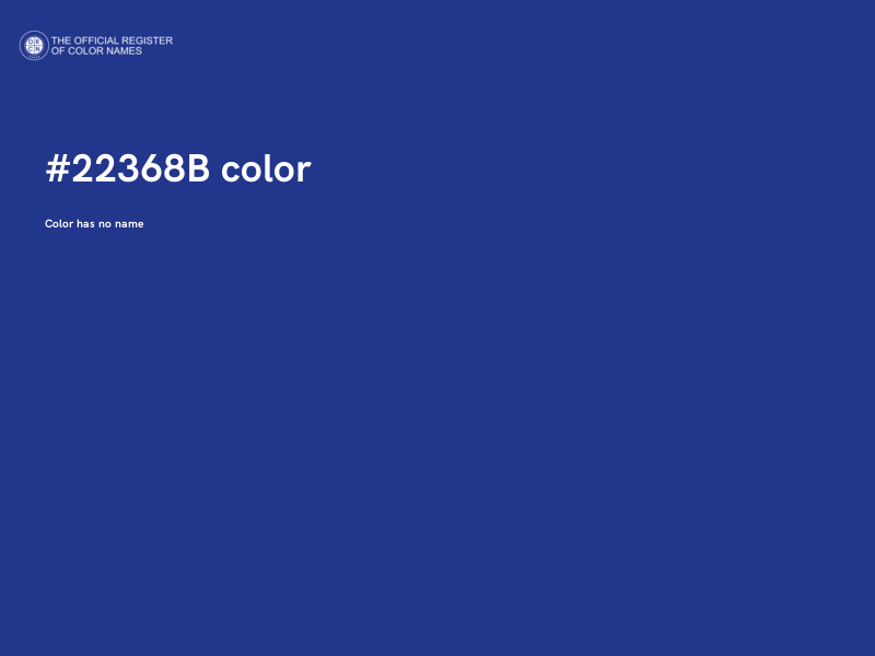 #22368B color image