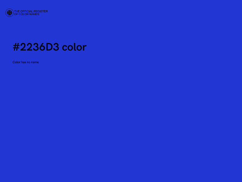 #2236D3 color image