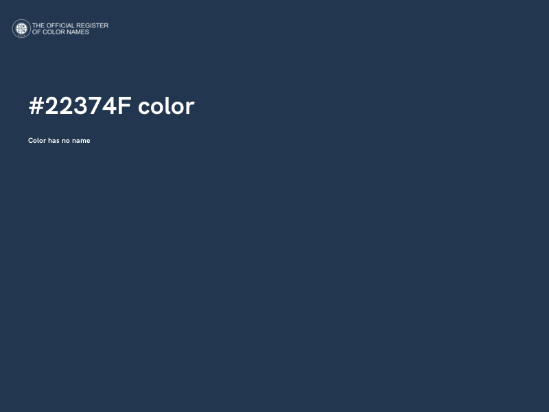 #22374F color image