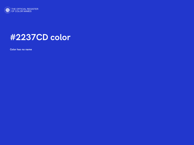 #2237CD color image