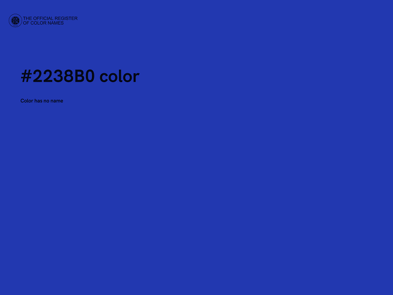 #2238B0 color image
