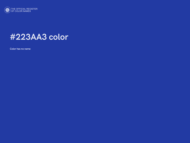 #223AA3 color image