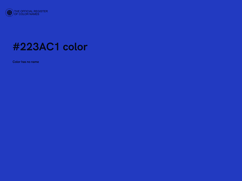 #223AC1 color image