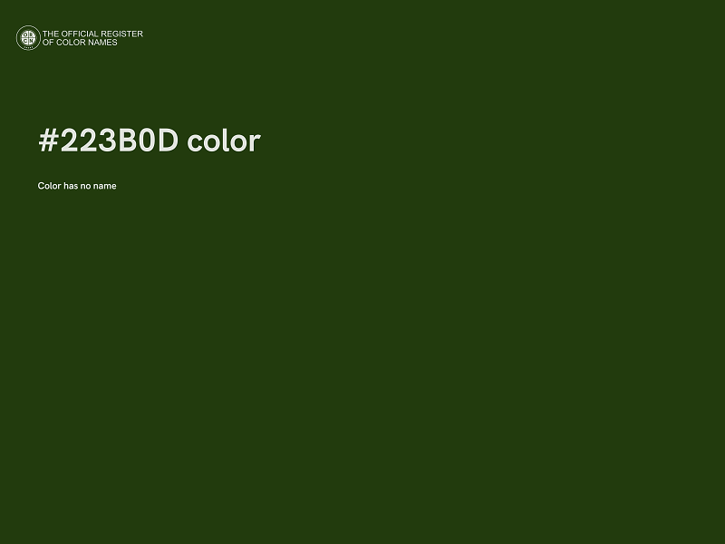 #223B0D color image