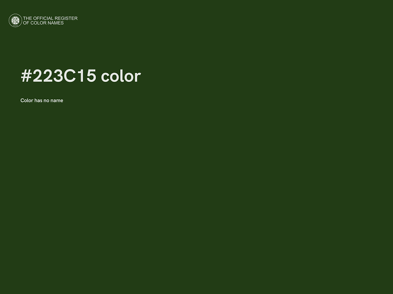 #223C15 color image