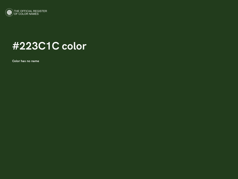 #223C1C color image