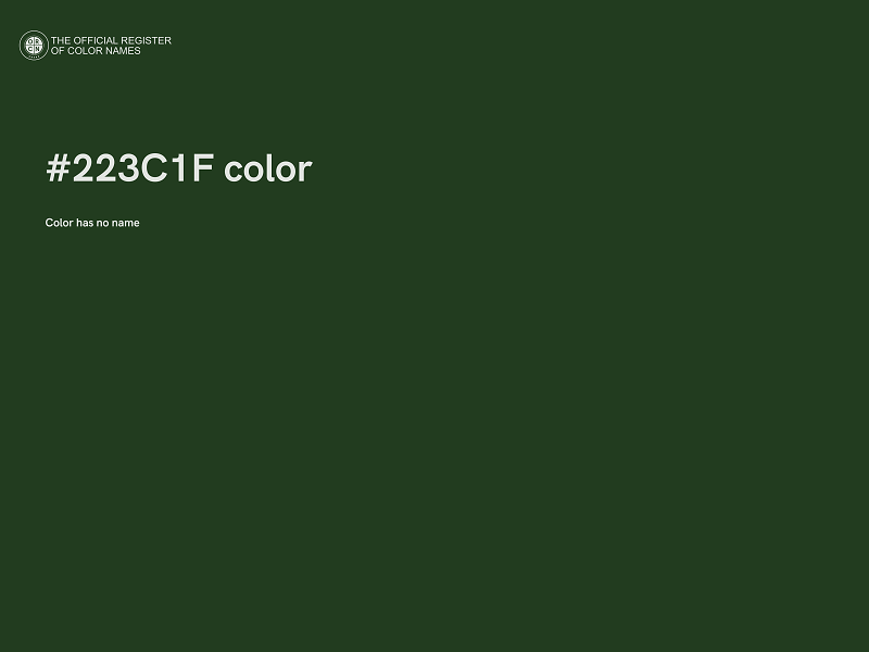 #223C1F color image