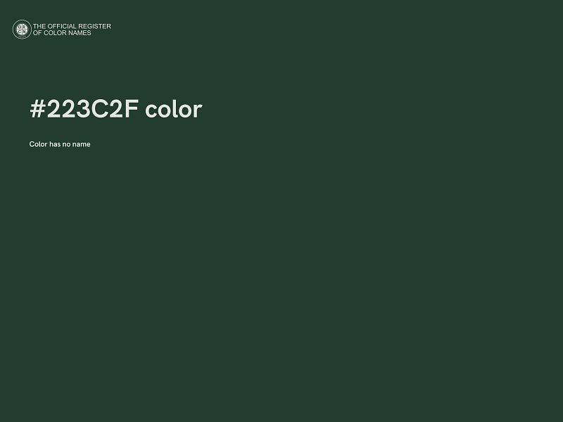 #223C2F color image