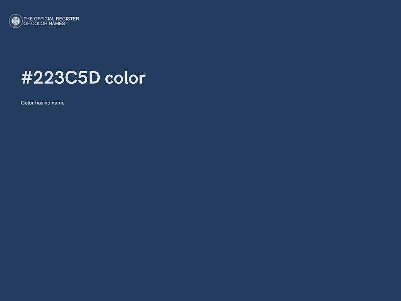 #223C5D color image