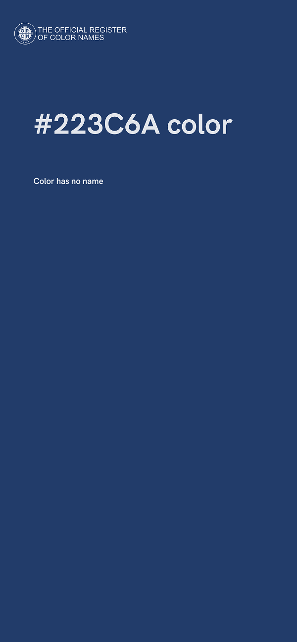 #223C6A color image