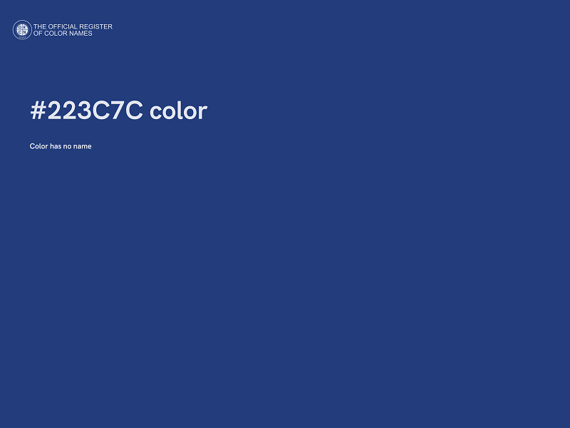 #223C7C color image