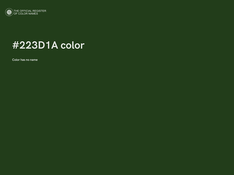 #223D1A color image