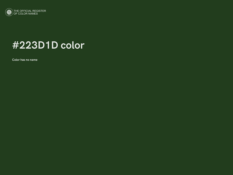 #223D1D color image