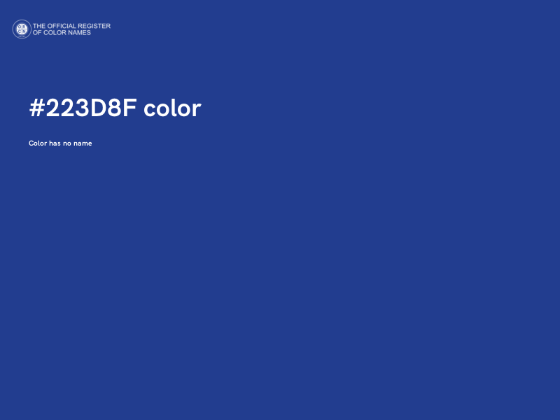 #223D8F color image